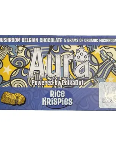 Aura Mushroom Chocolate Bar Powered By Polkadot - Rice Krispies
