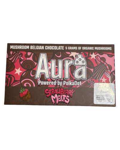 Aura Mushroom Chocolate Bar Powered By Polkadot - Strawberry Melts