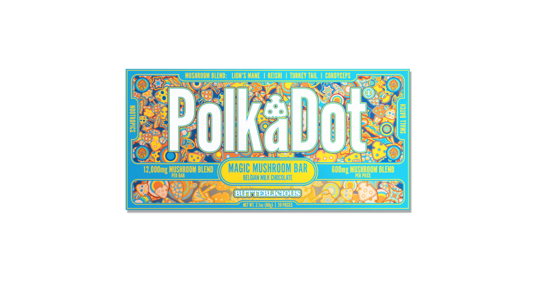 Buy Polkadot Mushroom Chocolate Bar
