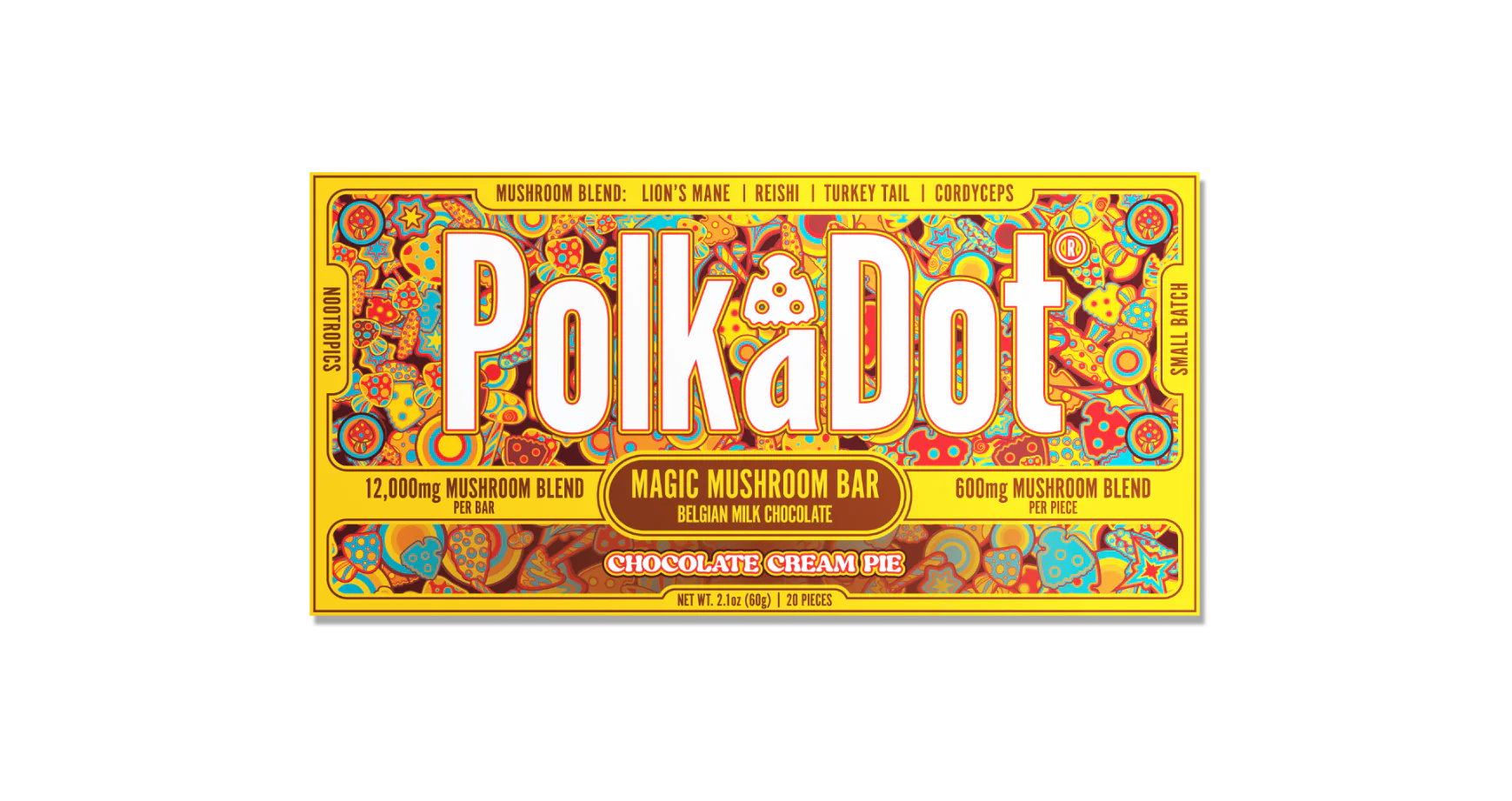Buy Polkadot Mushroom Chocolate Bar