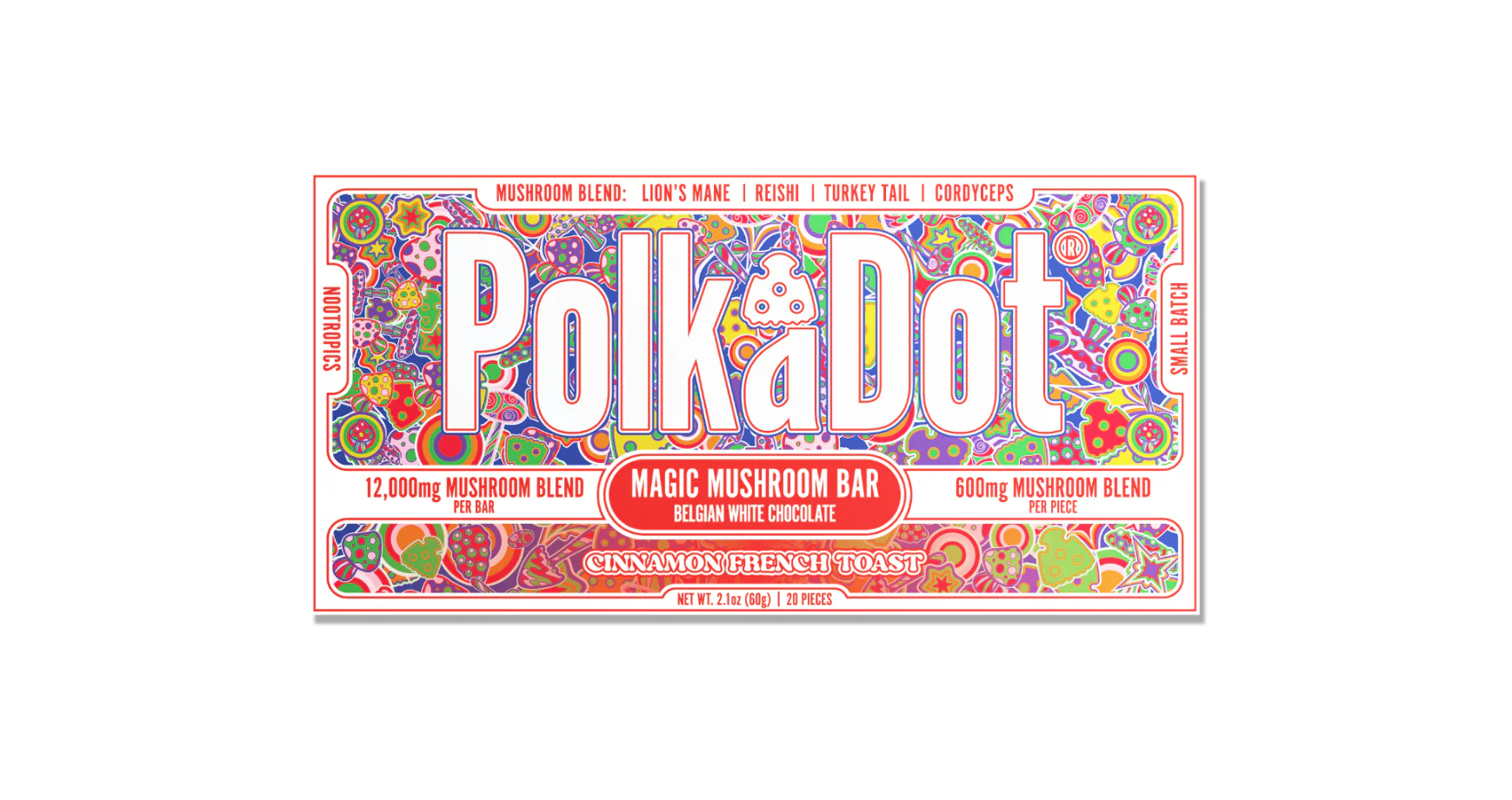 Buy Polkadot Mushroom Chocolate Bar