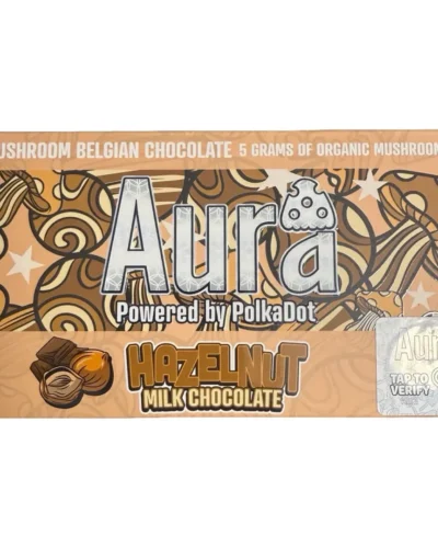 Aura Mushroom Chocolate Bar Powered By Polkadot - Hazelnut Milk