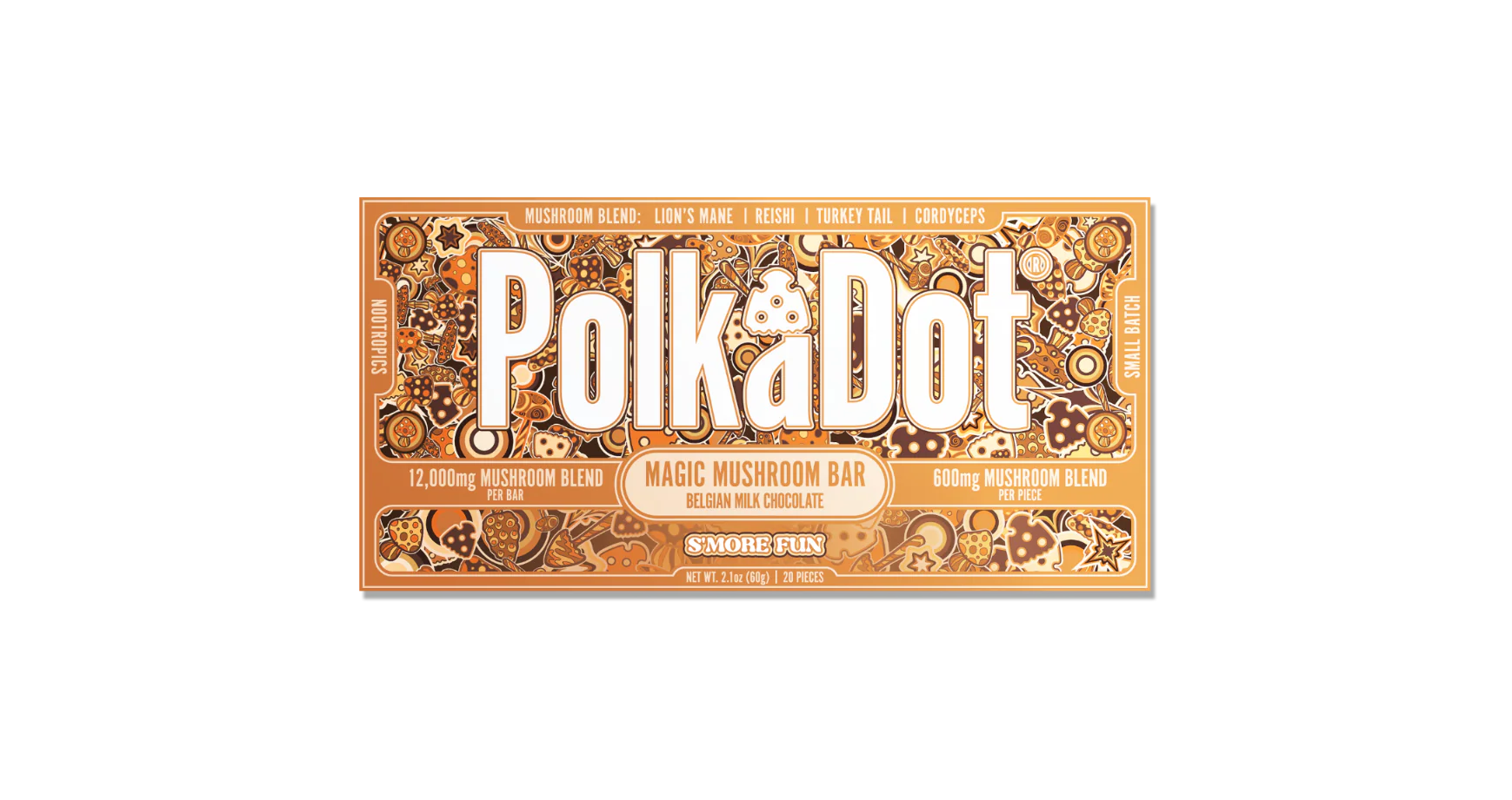 Buy Polkadot Mushroom Chocolate Bar